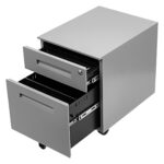 Kontenerek pod biurko metalowy 120 - szary - obrazek 2