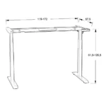 Stelaż do biurka elektrycznego Hero Desk Plus 3K - czarny - obrazek 7