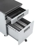 Kontenerek pod biurko metalowy 324 - Czarny - obrazek 3