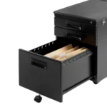 Kontenerek pod biurko metalowy 324 - Czarny - obrazek 2