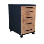 Kontenerek pod biurko LOFT Flex 4+1 - Dąb Lancelot