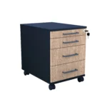 Kontenerek pod biurko LOFT Flex 3+1 - Dąb Olejowany