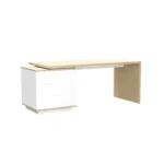 Biurko EIRA dąb olejowany z kontenerkiem