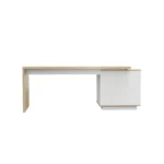 Biurko EIRA dąb olejowany z kontenerkiem - obrazek 4