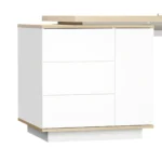 Biurko EIRA dąb olejowany z kontenerkiem - obrazek 6