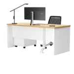 Biurko z płyty Forma + kontenerek Flex - dąb lancelot - obrazek 6