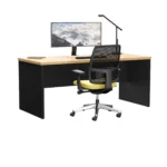 Biurko z płyty Forma - dąb lancelot