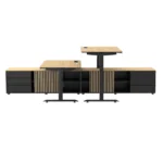 Nowoczesne biurko gabinetowe HERO DESK PLUS CDF z Komodą Premium Dąb Olejowany - obrazek 8