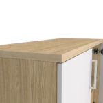 Szafka biurowa LOFT HYGGE 80 cm Dąb Olejowany 2OH - widok od góry