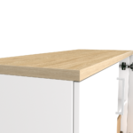 Szafka biurowa LOFT HYGGE 80 cm Dąb Olejowany 2OH - blat