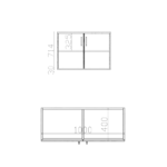 Szafka biurowa LOFT HYGGE 100 cm Dąb Lancelot 2OH - obrazek 8