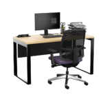 Biurko loftowe - dąb olejowany - obrazek 4