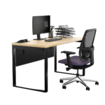 Biurko loftowe - dąb olejowany - obrazek 6