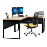 Biurko narożne dąb olejowany LOFT - obrazek 6