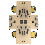 Biurko narożne dąb olejowany LOFT - obrazek 13