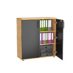 Szafka biurowa LOFT HYGGE 100 cm Dąb Lancelot 3OH - zdjęcie główne