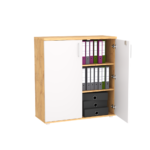 Szafka biurowa LOFT HYGGE 100 cm Dąb Lancelot 3OH - obrazek 3