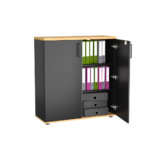 Szafka biurowa LOFT HYGGE 100 cm Dąb Lancelot 3OH - obrazek 2