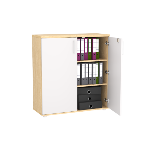 Szafka biurowa LOFT HYGGE 100 cm Dąb Olejowany 3OH - zdjęcie główne